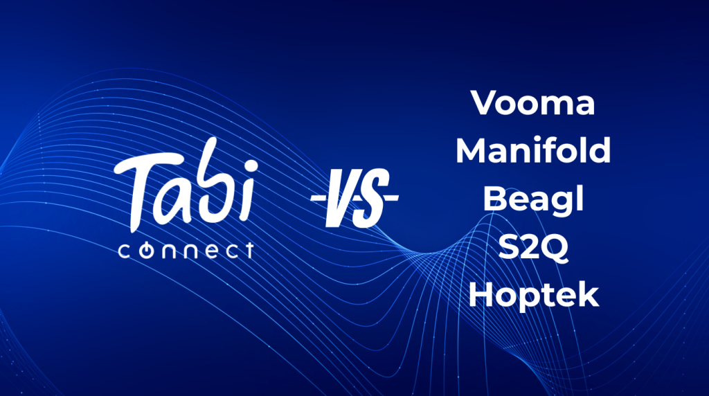 Tabi Connect vs. Vooma, Manifold, Beagl, S2Q, and Hoptek